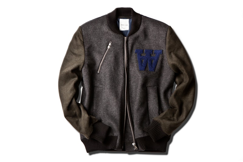 Wood Wood 2013 Fall/Winter Mix Colour Church Bomber Jacket