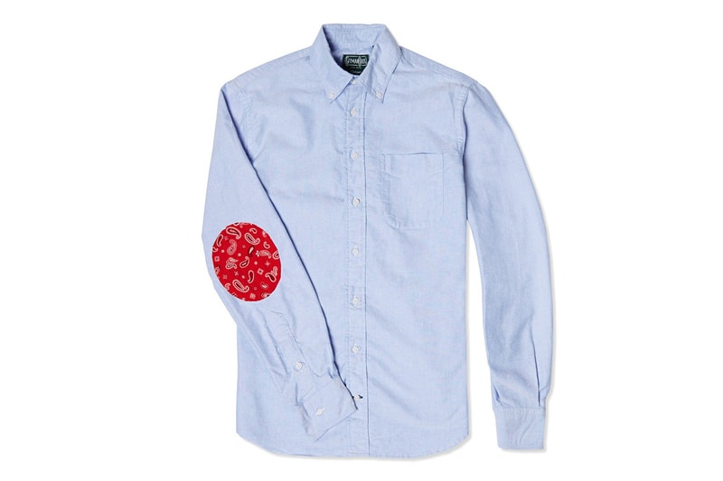 End x Gitman Vintage Elbow Patch Oxford Shirt