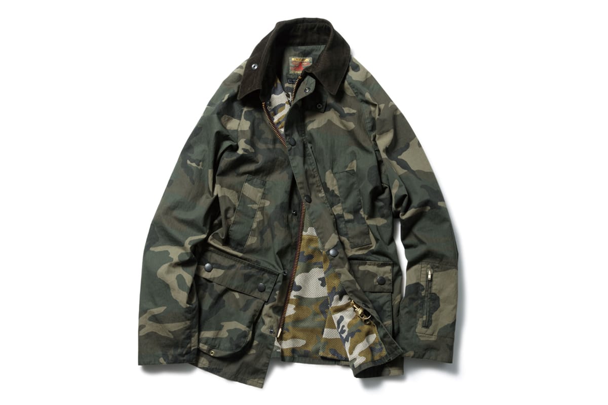 barbour bedale camo