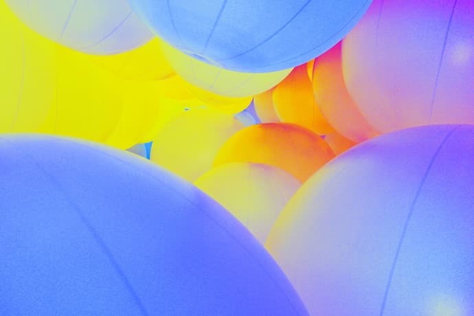 teamLab's Illuminated Spheres Respond to Human Touch