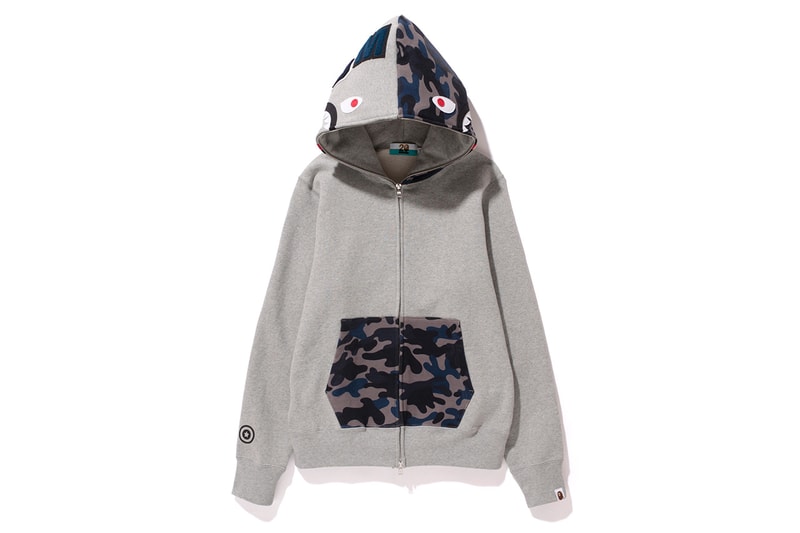 A Bathing Ape NW20 SHARK FULL ZIP HOODIES
