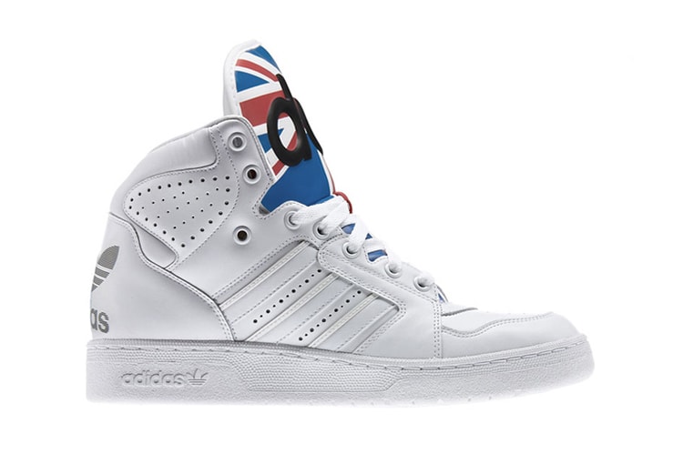 adidas Originals by Jeremy Scott Instinct High Union Jack White/Satellite/Light Scarlett