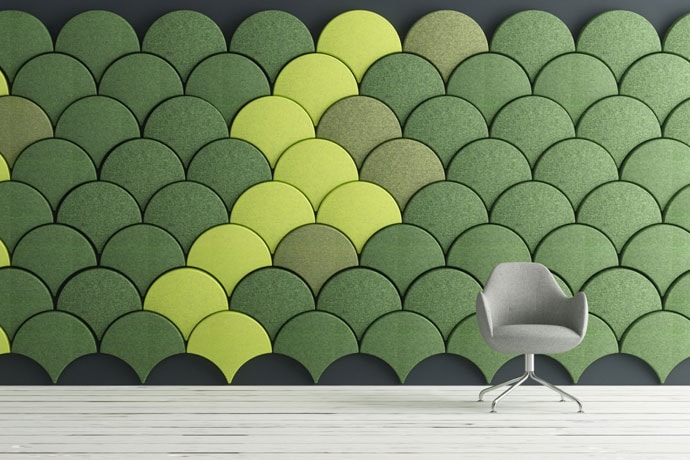 Ginkgo Acoustic Panels by Stone Designs