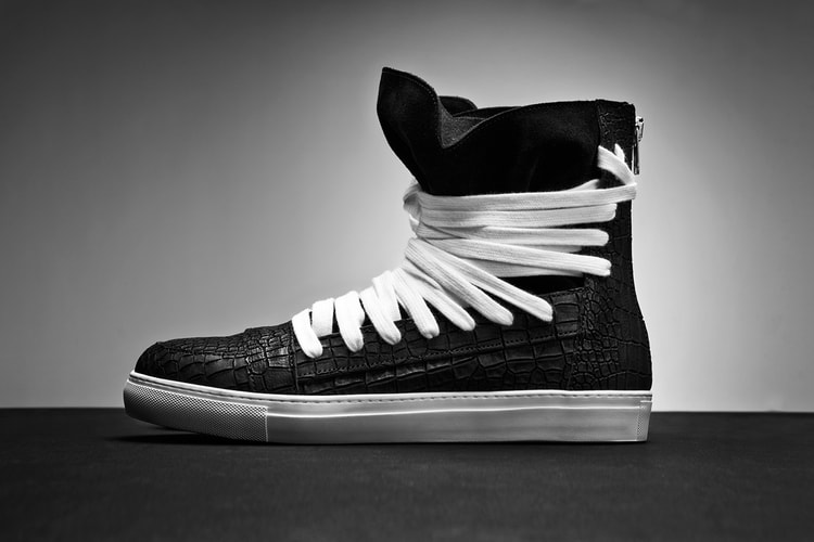 KRISVANASSCHE 2014 Spring/Summer Multi-Lace Hightop Sneakers