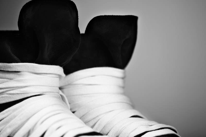 KRISVANASSCHE 2014 Spring/Summer Multi-Lace Hightop Sneakers