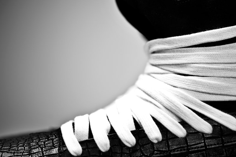 KRISVANASSCHE 2014 Spring/Summer Multi-Lace Hightop Sneakers