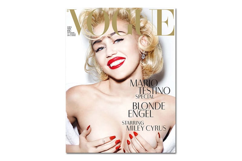 Miley Cyrus by Mario Testino for Vogue Germany