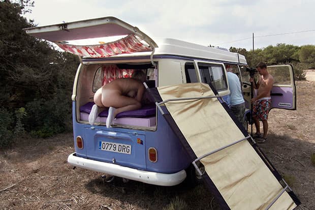 What Happens Outside the Frame at a Playboy Shoot?