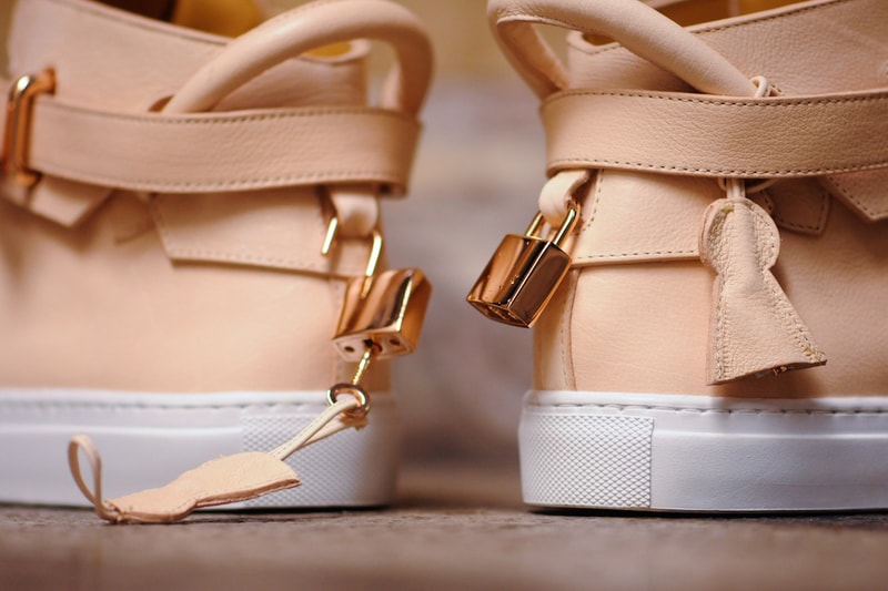 Ronnie Fieg x Buscemi 100mm Veg Tan/Rose Gold