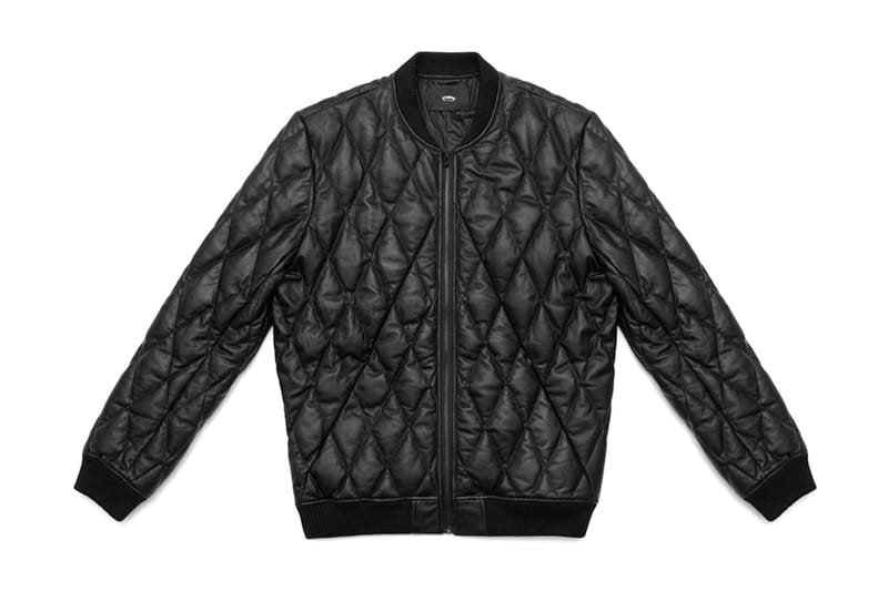 diamond quilted flight jacket