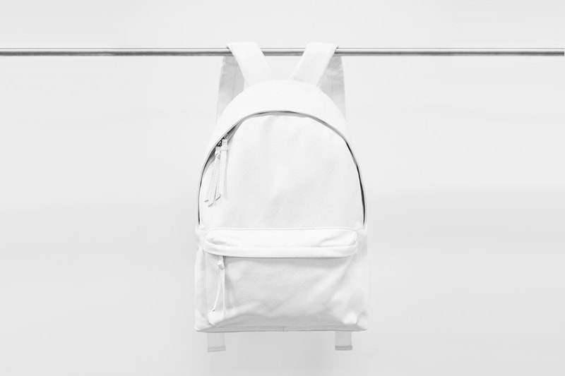 Stampd White Leather Backpack