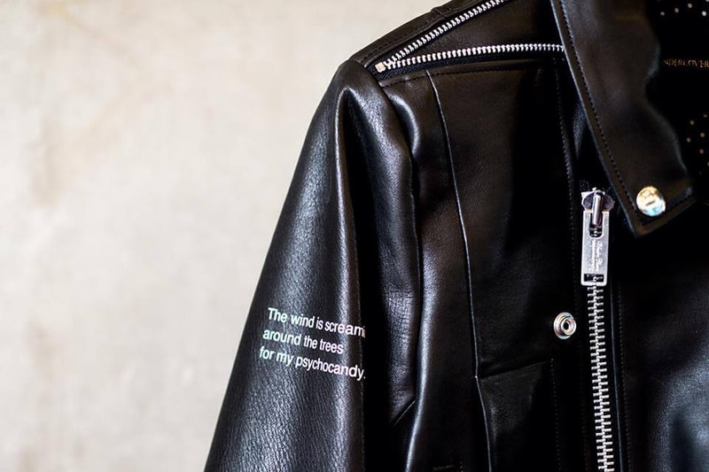 UNDERCOVER "PSYCHOCANDY" Leather Biker Jacket 