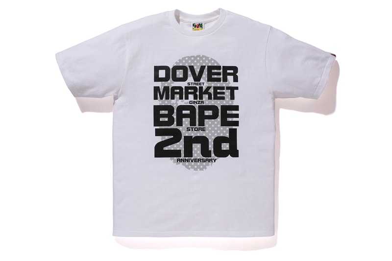 A Bathing Ape "DOVER STREET MARKET GINZA 2nd Anniversary" T-Shirts
