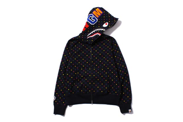 bape shark hoodie multicolor