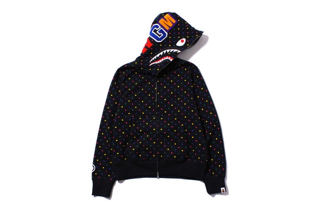 A Bathing Ape SHARK MULTI DOT FULL ZIP HOODIE