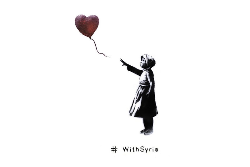 Banksy Teams Up with World Organizations for #WithSyria Campaign