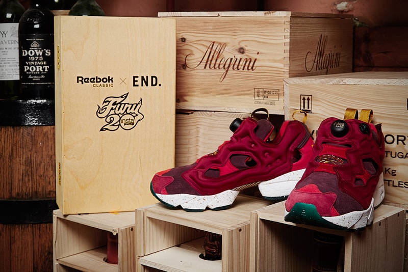END. x Reebok Instapump Fury "Claret"