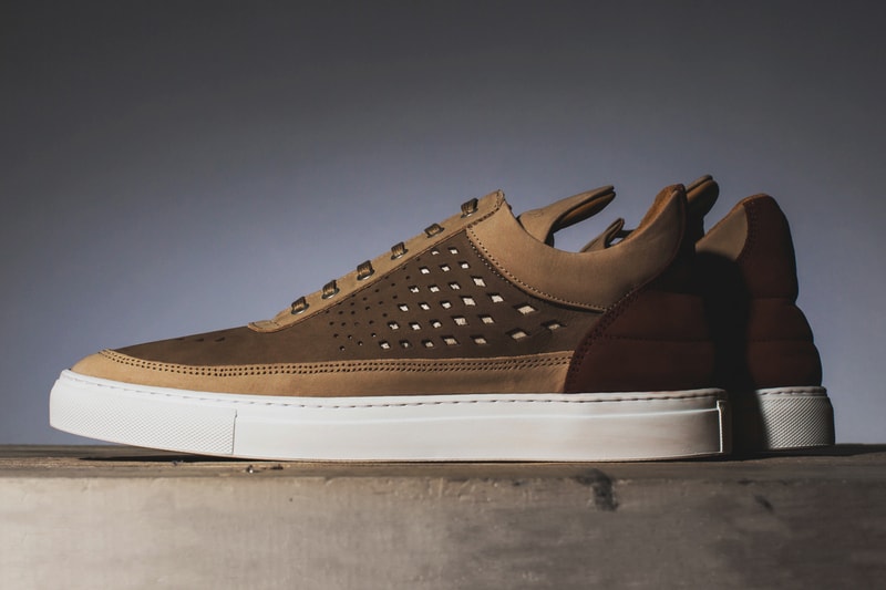 Filling Pieces 2014 Spring/Summer Low Top Gradient Pattern Perforated Sneakers
