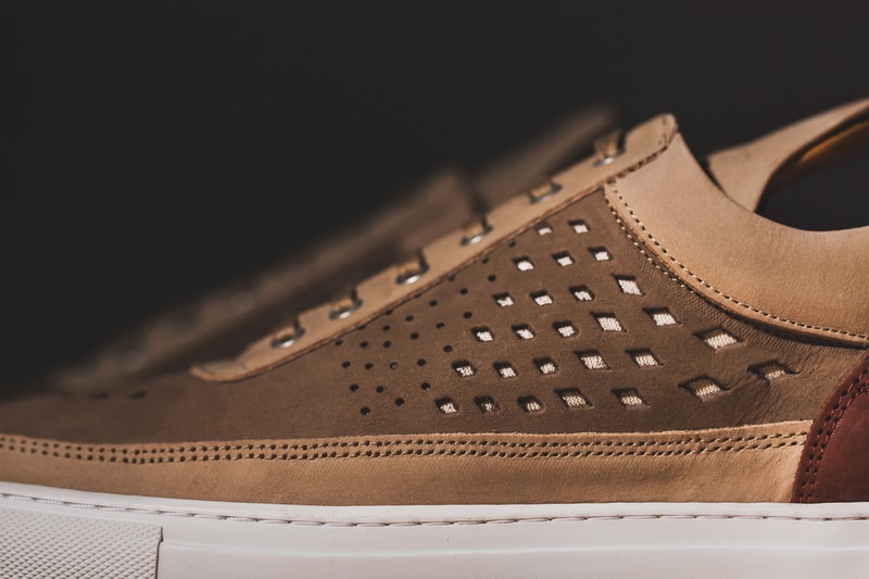 Filling Pieces 2014 Spring/Summer Low Top Gradient Pattern Perforated Sneakers