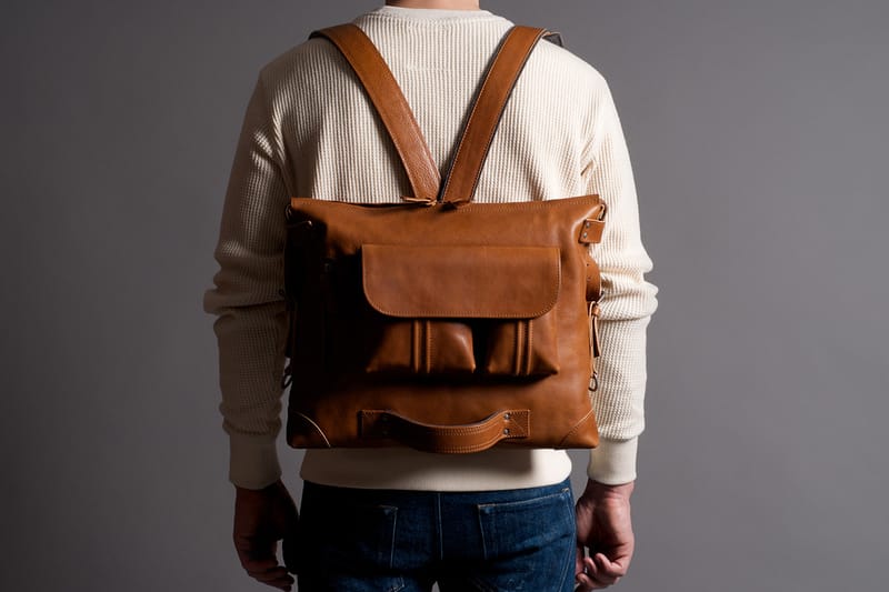 hard graft 2Pack Leather Messenger