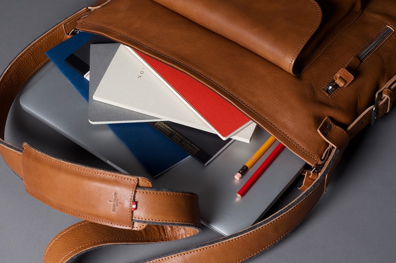hard graft 2Pack Leather Messenger