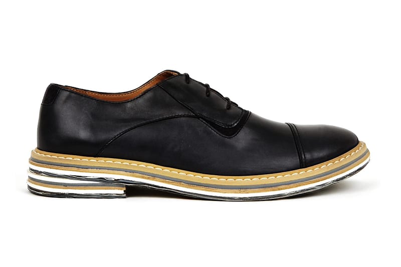 Maison Martin Margiela Black Marble Sole Derby Shoes