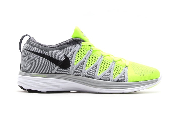 Nike Flyknit Lunar2 Volt/Black-Wolf Grey-Dark Grey
