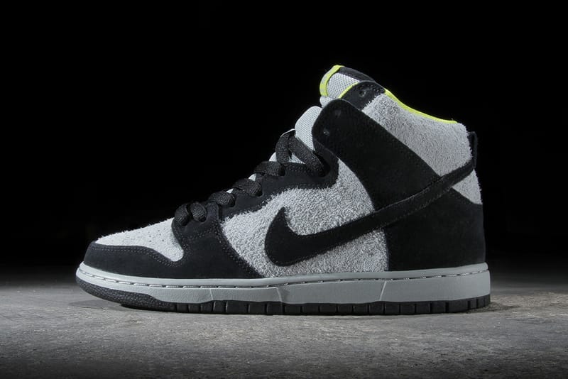 nike sb dunk high grey green