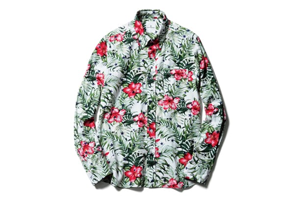 uniform experiment STAR FLOWER RAYON B.D SHIRT