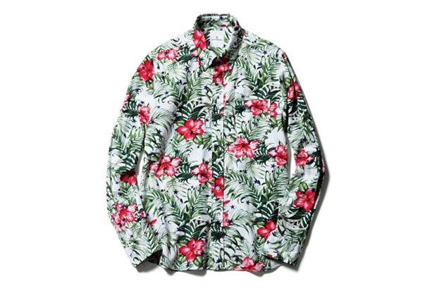 uniform experiment STAR FLOWER RAYON B.D SHIRT