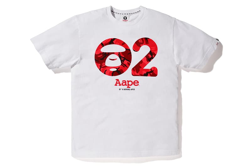 AAPE by A Bathing Ape 2nd Anniversary Print T-Shirt