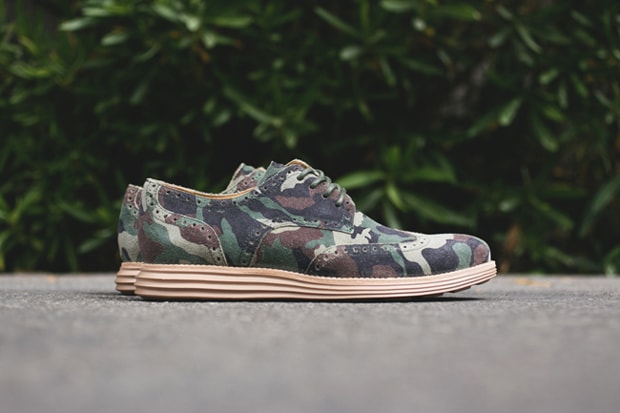 Cole Haan LunarGrand Wingtip Camo Suede 