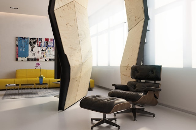 Deformed Design Interior Space by Vlad Mishin