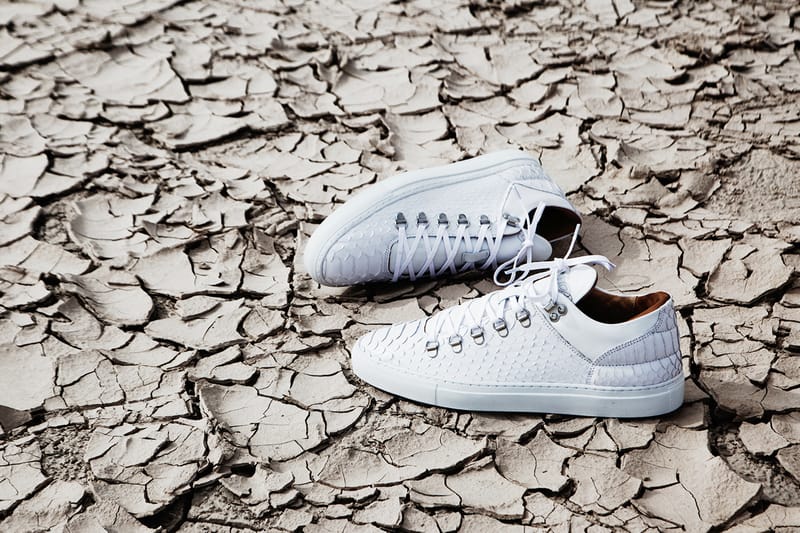 Filling Pieces White Python Mountain Cut Sneaker