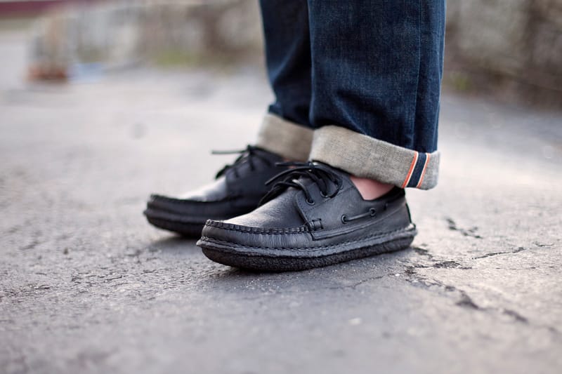 New England Outerwear Co. 3 Eye Boat Shoe "Blacked Out"