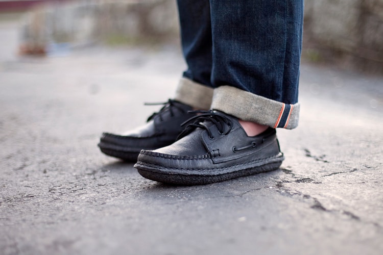 New England Outerwear Co. 3 Eye Boat Shoe "Blacked Out"