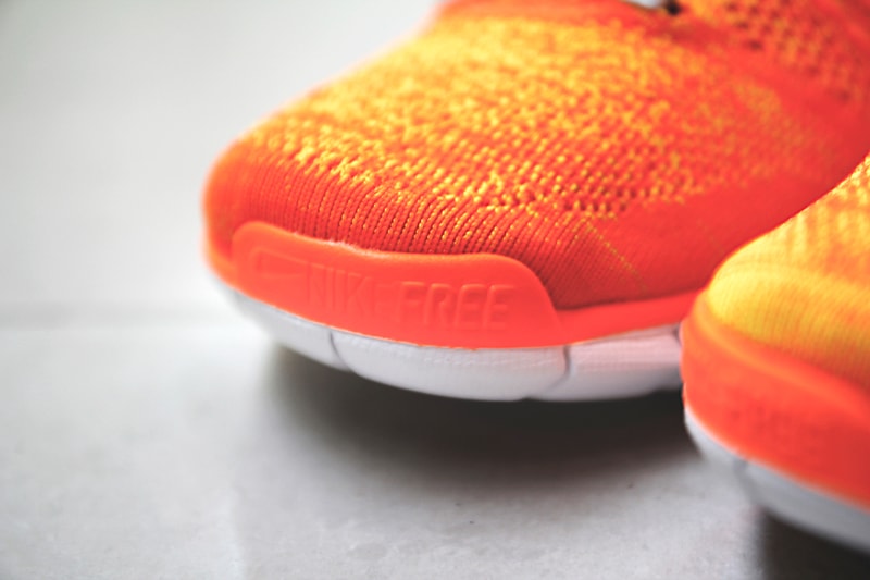 Nike Free Flyknit Chukka Orange/Volt