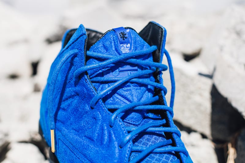 lebron blue suede
