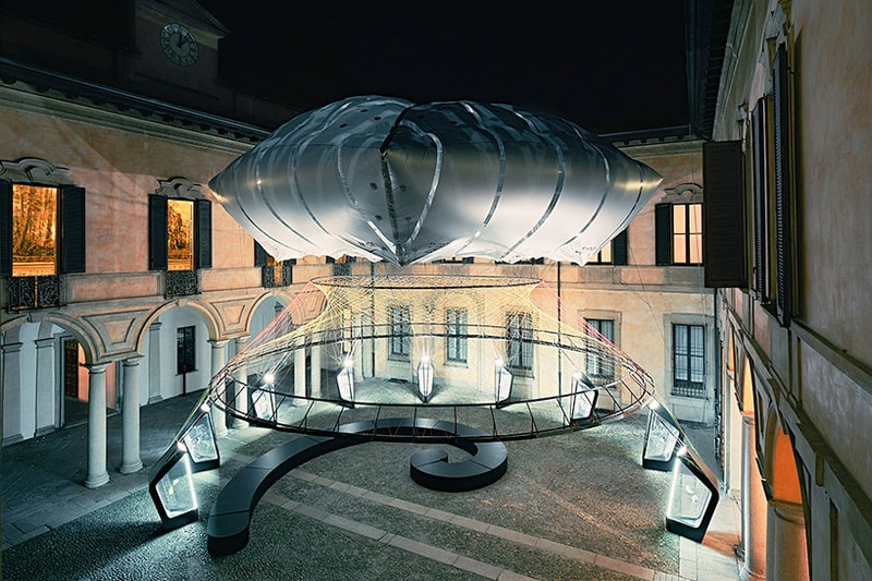 Nike Uses Flyknit Technology to Erect the Aero-Static Dome