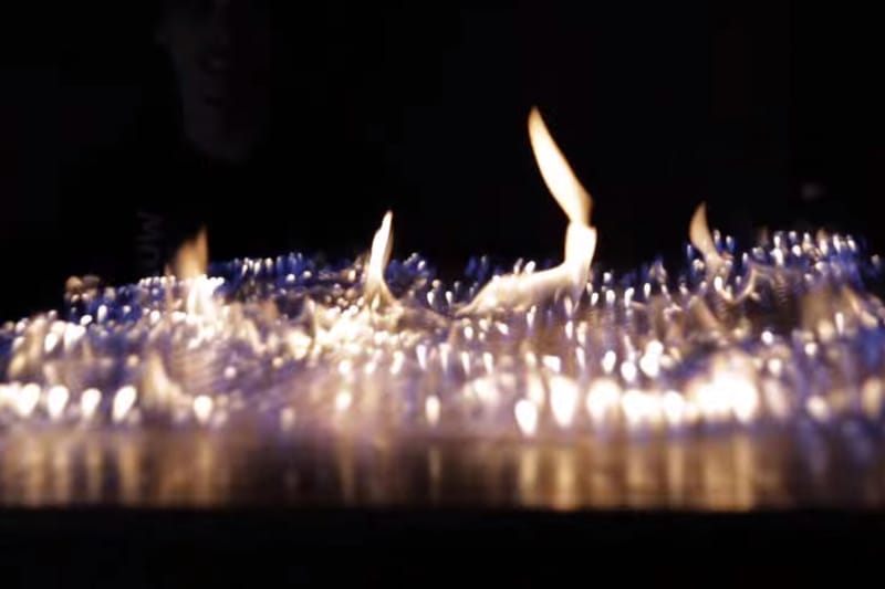 Pyro Board: An Audio Visualizer Made of Flames