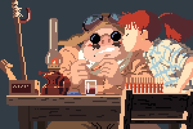 Richard J. Evans Reimagines the Studio Ghibli Universe in 8-Bit
