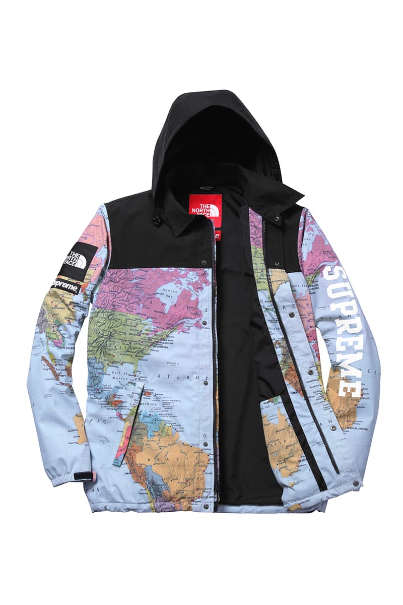 the north face world map jacket