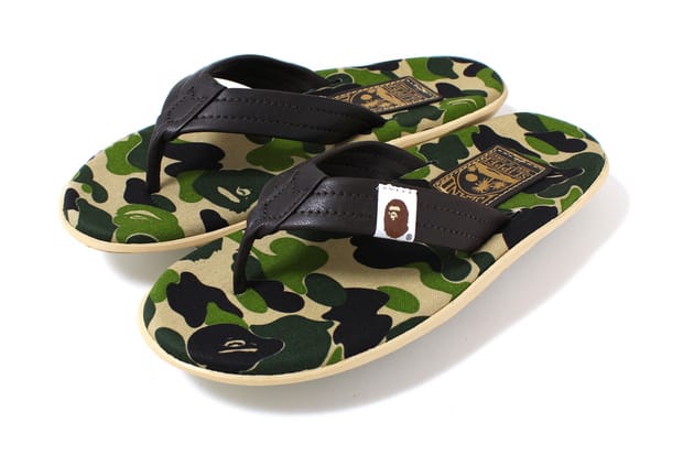 A Bathing Ape x Island Slipper ABC Thong Sandals