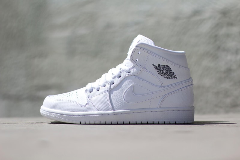 Air Jordan 1 Mid White/White