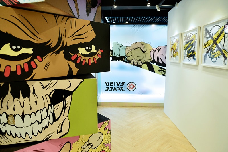 EVISU x D*Face Partner for D*Face's Solo Exhibition in Asia