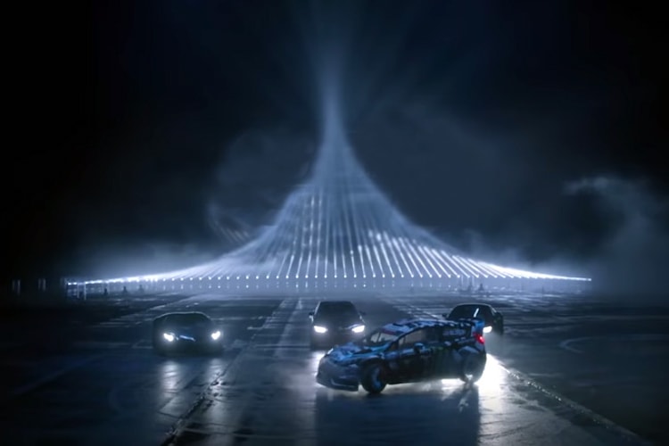Ken Block, Augusto Farfus, Mike Rockenfeller and Adrian Zaugg Race Against Light