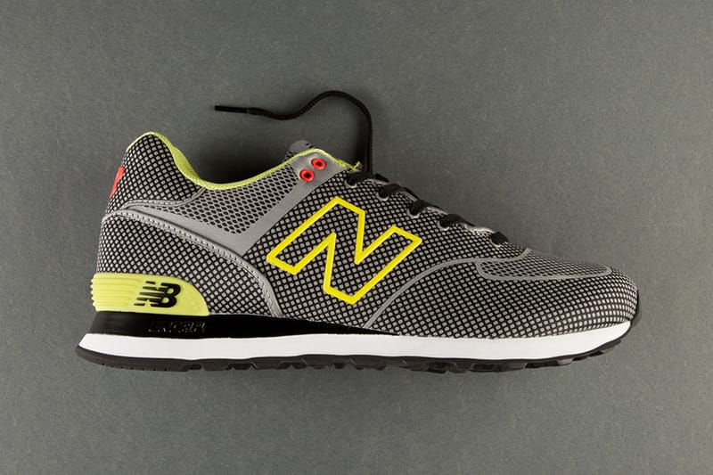 New Balance 574 Sonic Woven Grey/Lime