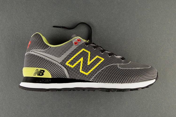New Balance 574 Sonic Woven Grey/Lime