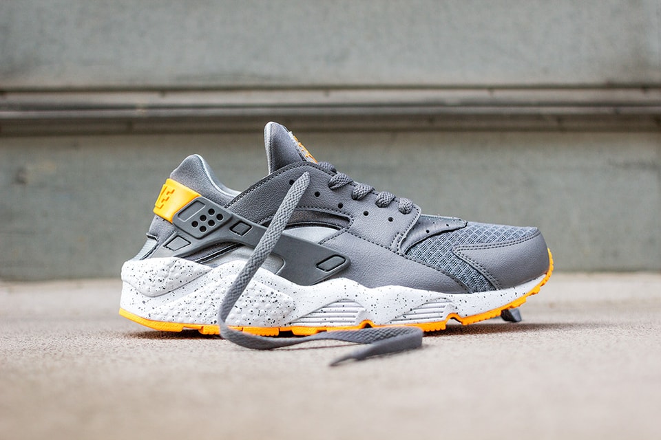 Orange and grey huaraches Clearance