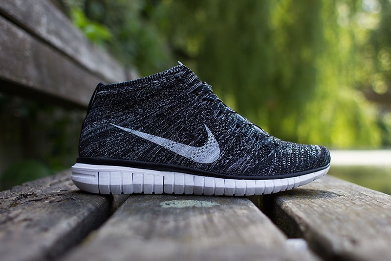 Nike Free Flyknit Chukka Black/Grey-White
